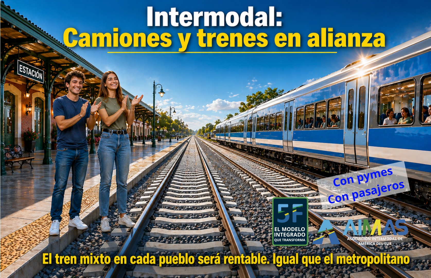 5F intermodal en alianza camion tren